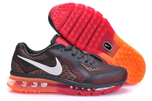 Mens Nike Air Max 2014 Red Orange Black Outlet Online